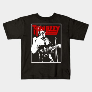 Thin Lynott Fanart Kids T-Shirt